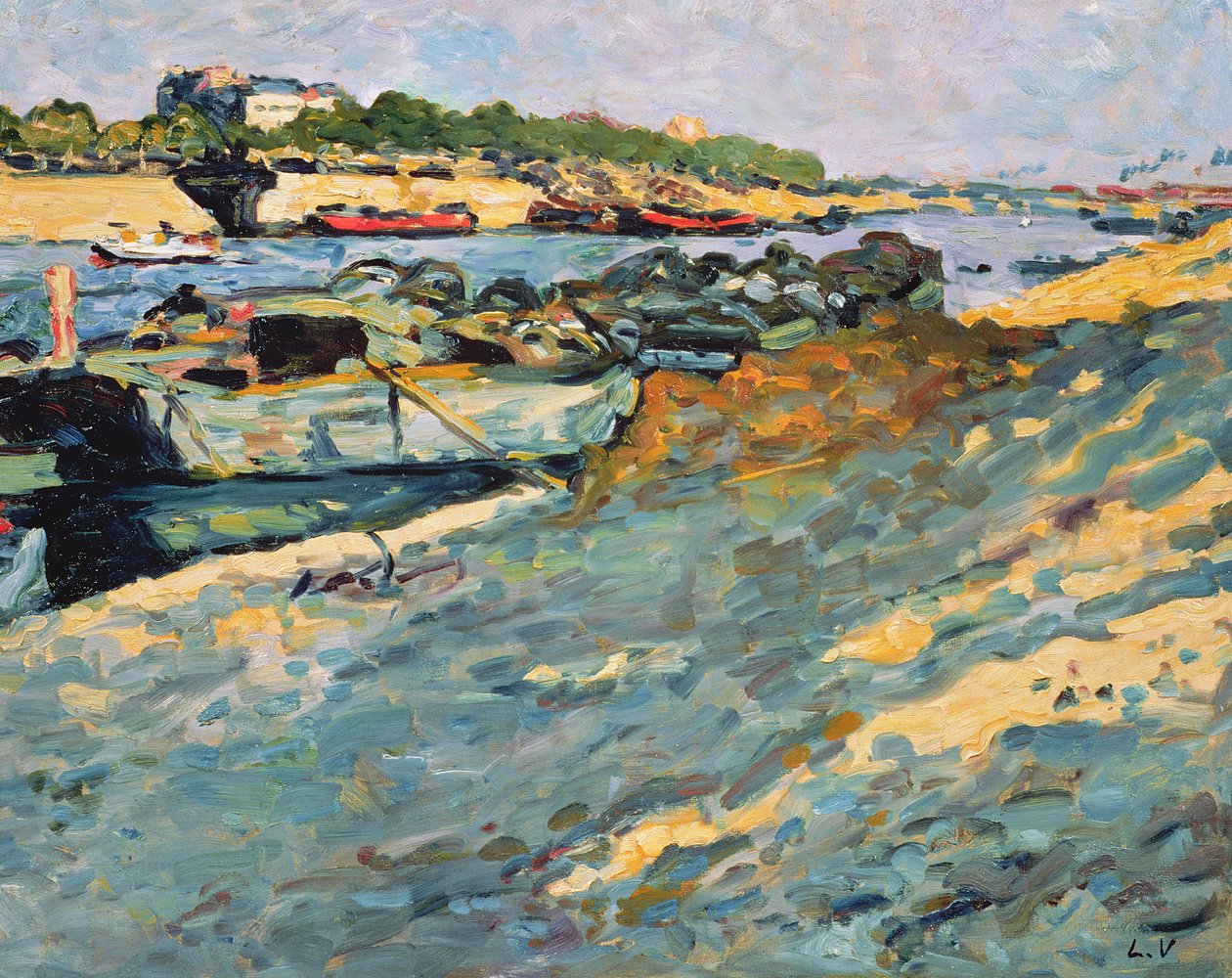 Pram på Seinen af Louis Valtat