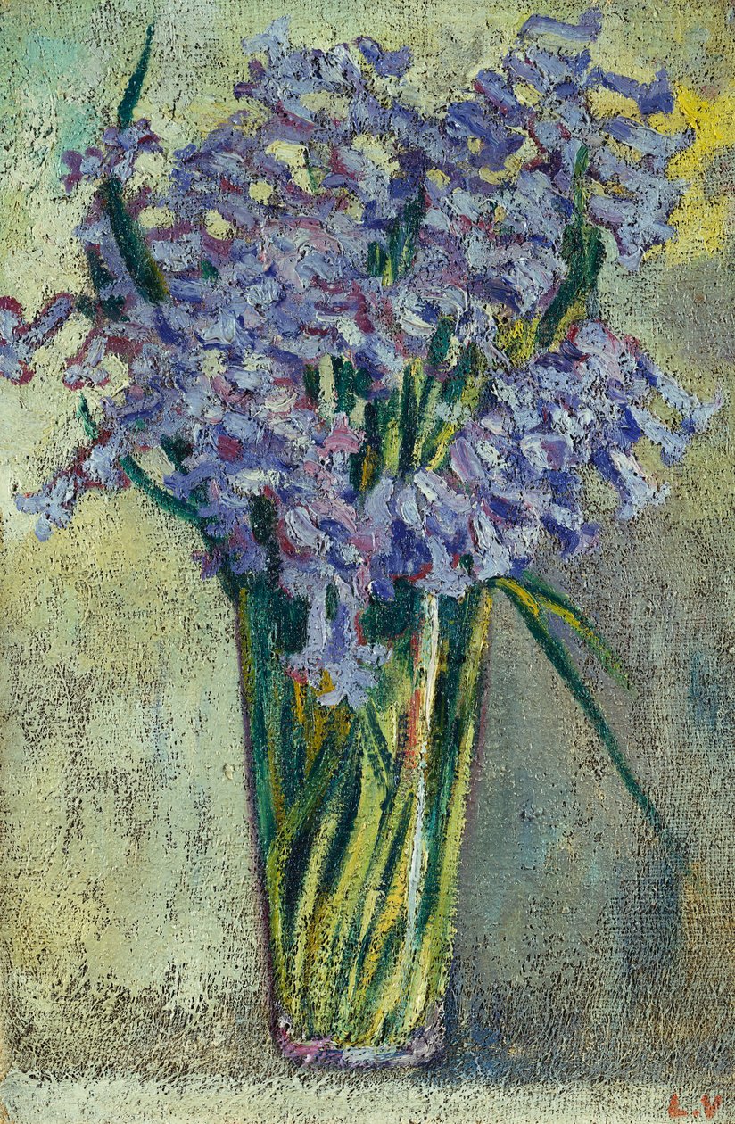 Glasvase med blomster, ca. 1910 (olie på lærred) af Louis Valtat