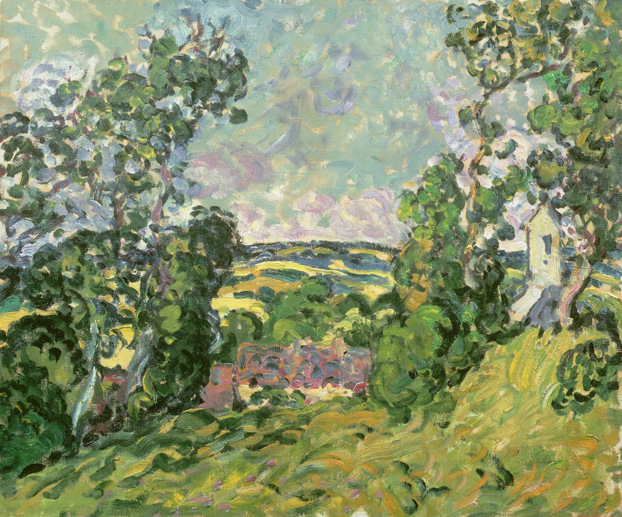 Landskab (olie på lærred) af Louis Valtat