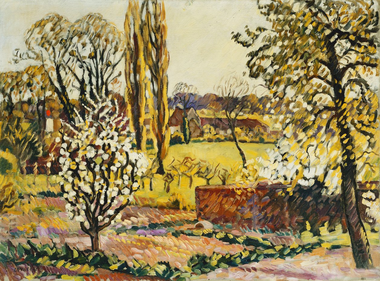 Landskab af Choisel; Landskab af Choisel, ca. 1914 (olie på lærred) af Louis Valtat