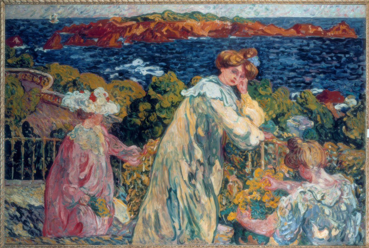 Louis Valtat, "Kvinder på balkonen" / Olie på lærred, 1905 af Louis Valtat