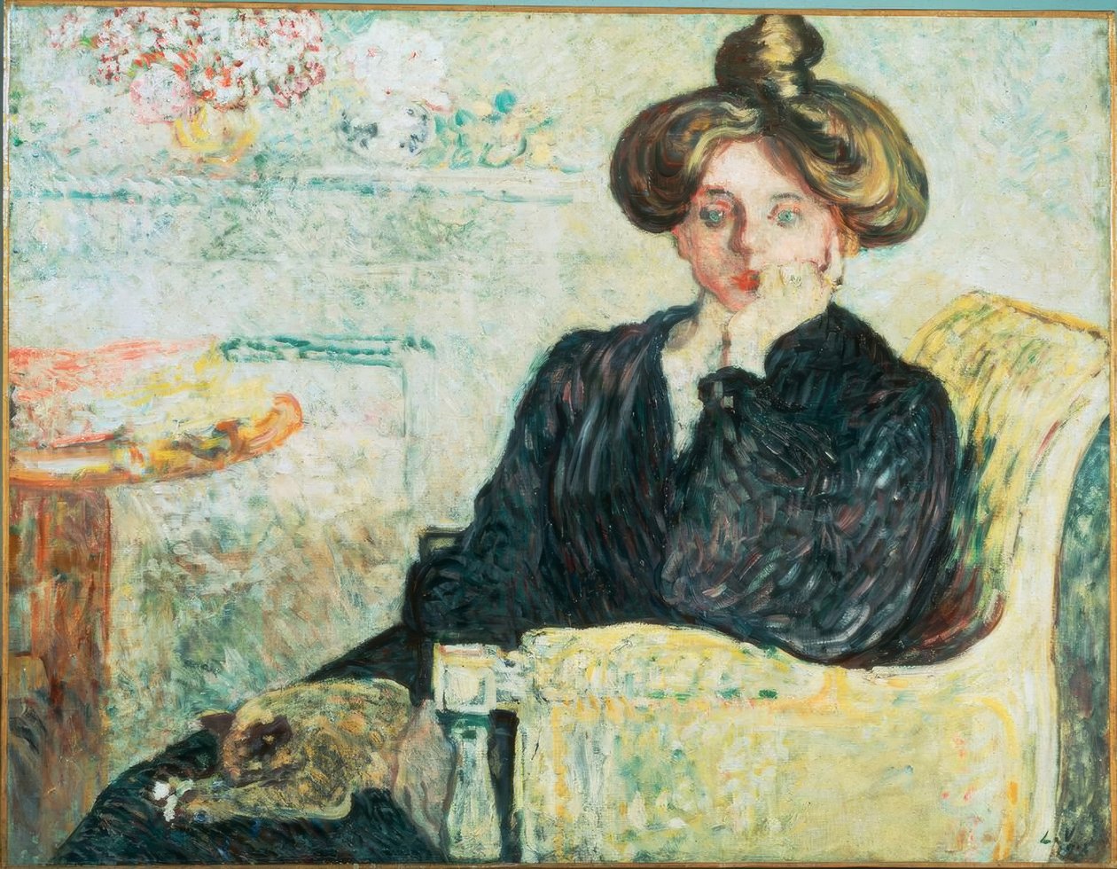 Louis Valtat, "Jeune femme pensive" / Olie på lærred, 1903 af Louis Valtat