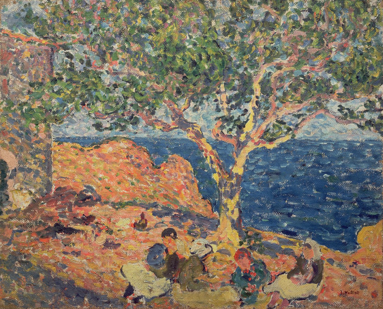 Middelhavslandskab (olie på lærred) af Louis Valtat
