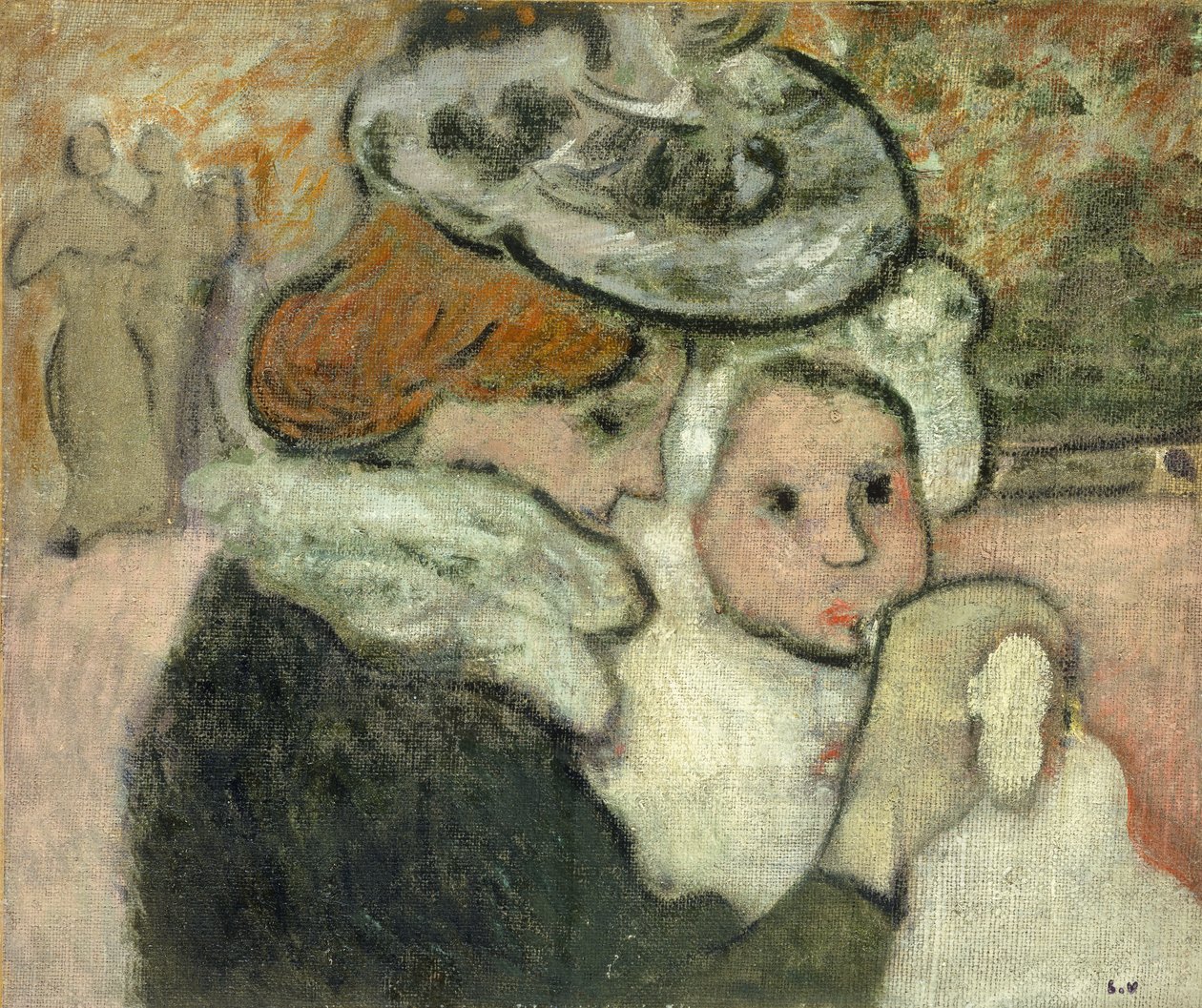 Mor og barn (Mme Valtat og hendes søn, jeans); Mor og barn (Mme Valtat og hendes søn Jean) af Louis Valtat