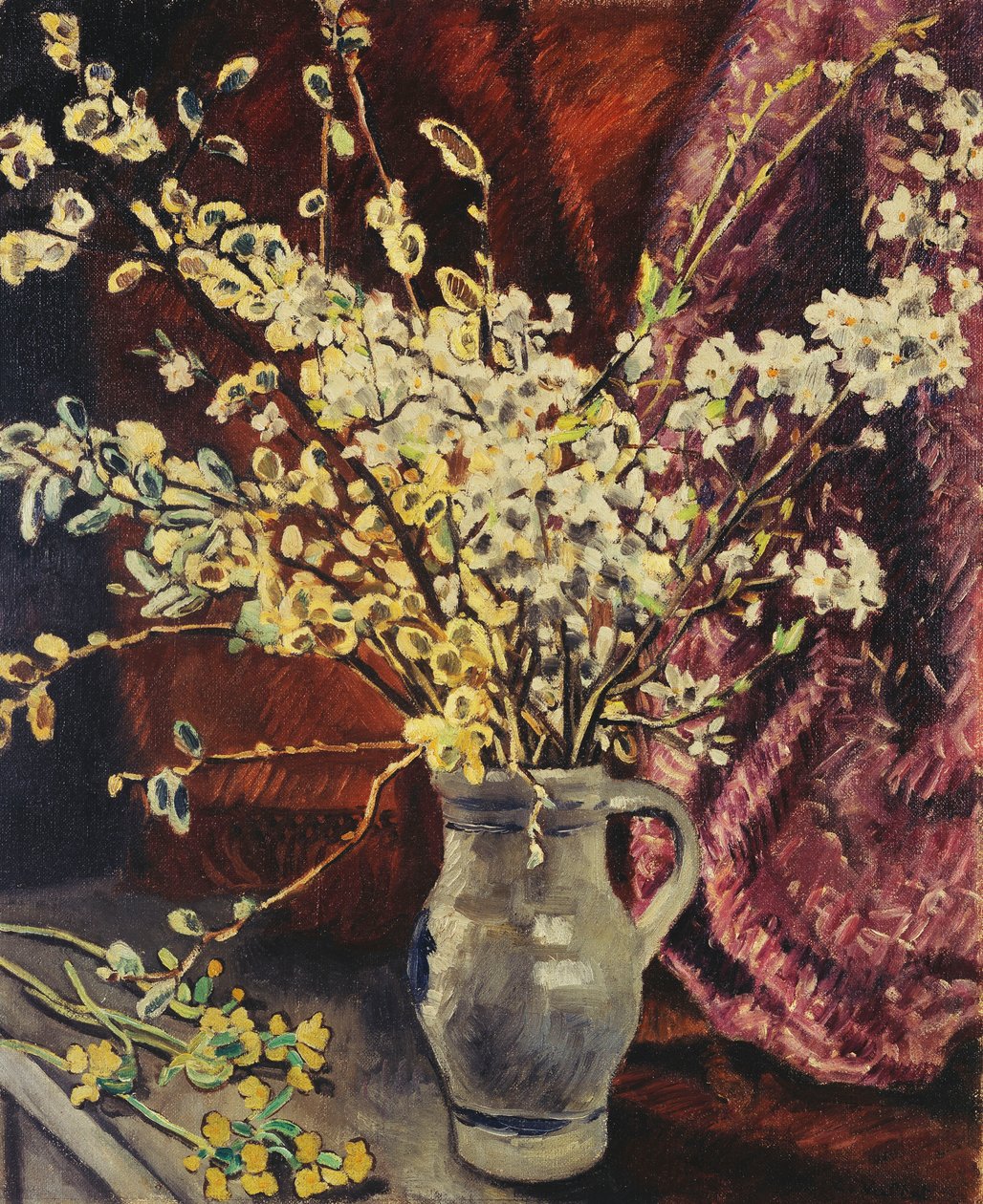 Kande af blomstergrene; Kande med blomstrende Grene af Louis Valtat