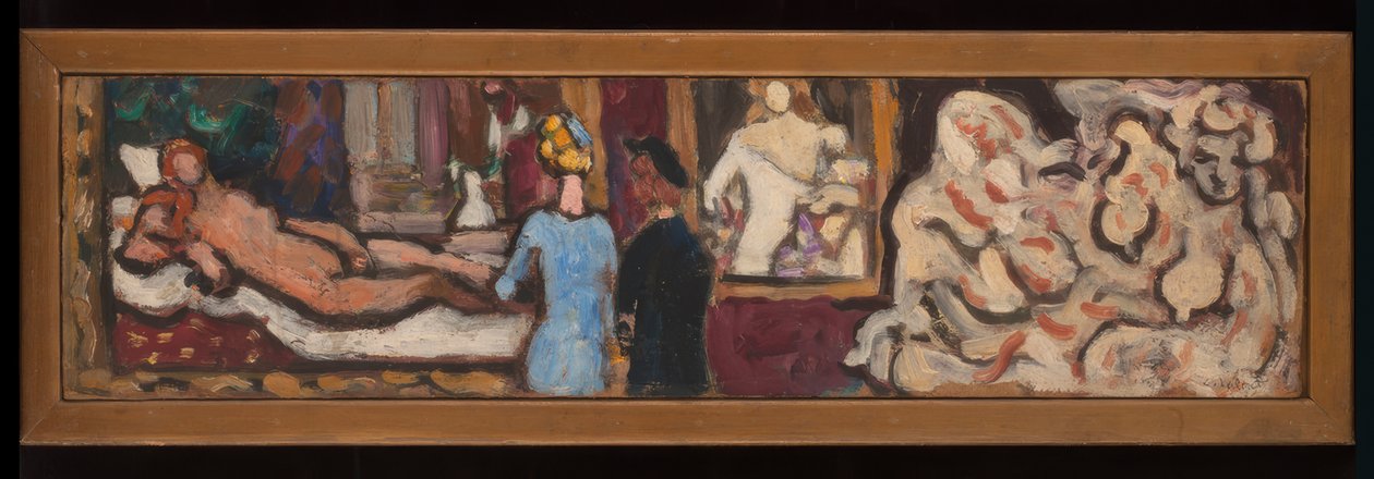 Studier af Tizians Venus fra Urbino og af flora, skabt under udstillingen "Italiensk kunst" i Petit Palais. af Louis Valtat