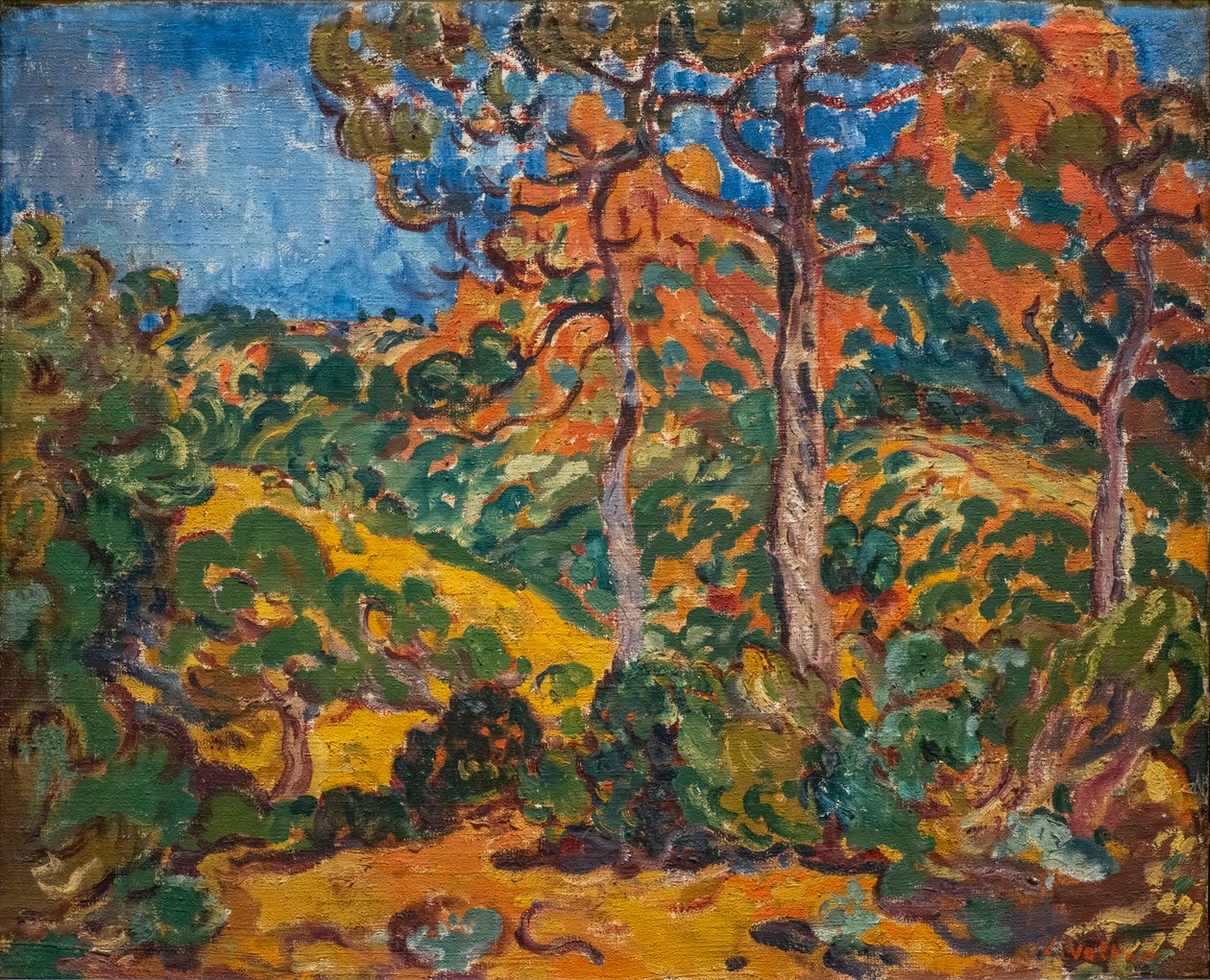 Sollys under træerne af Louis Valtat