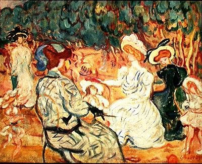 Legeskolen (olie på lærred) af Louis Valtat