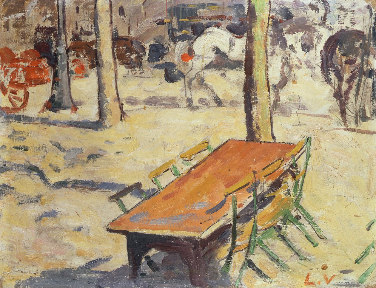 Den skyggefulde terrasse af Louis Valtat