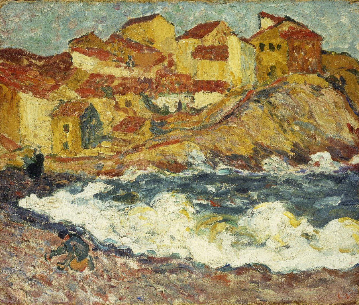 En landsby ved havet af Louis Valtat