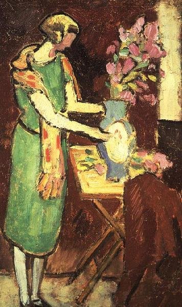 Kvinde i et interiør af Louis Valtat