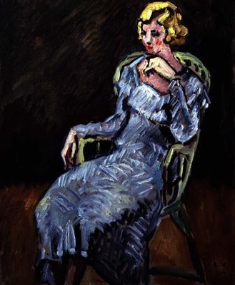 Ung kvinde siddende af Louis Valtat