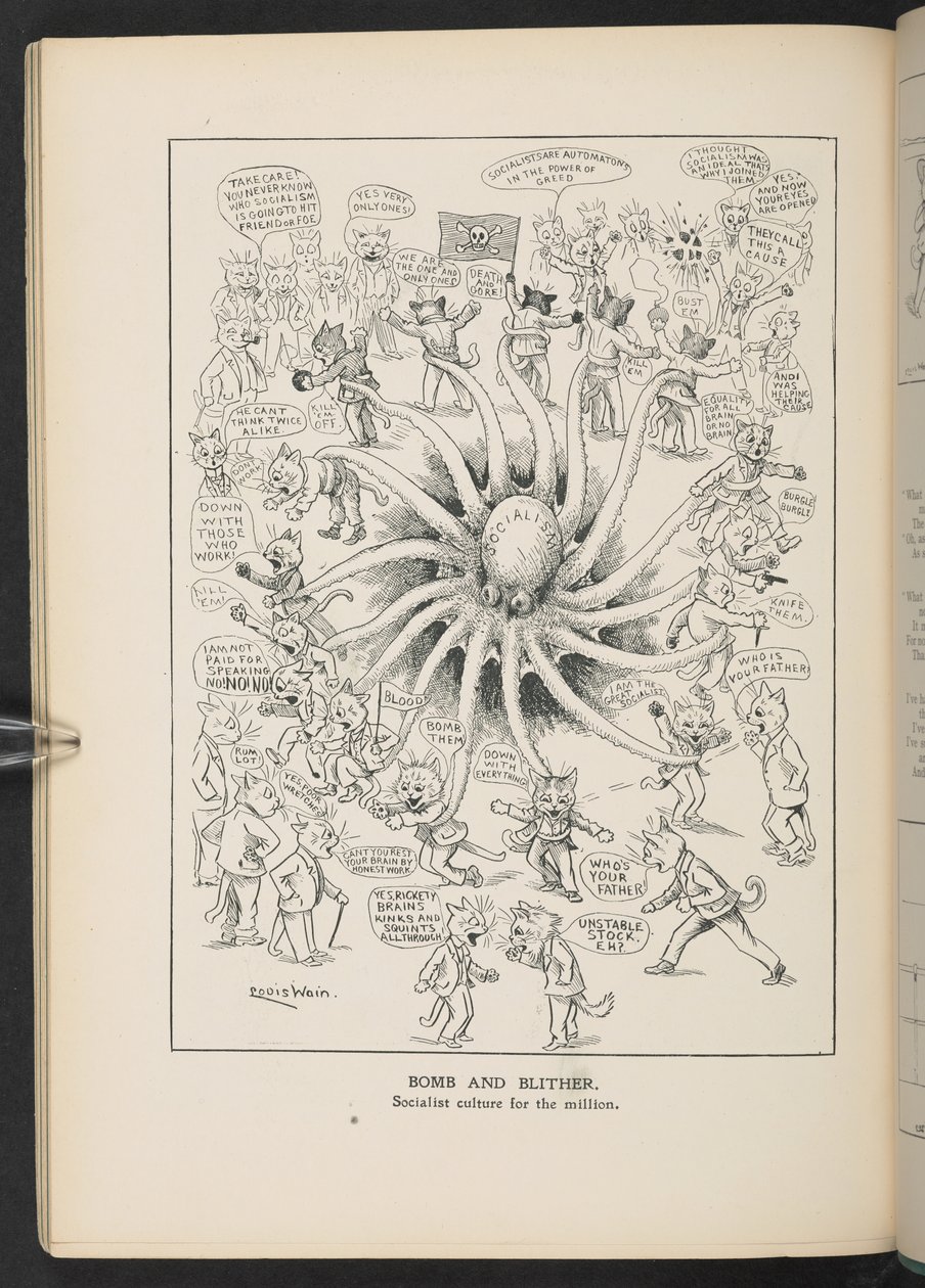 Socialisme, fra s.46, Louis Wain Annual af Louis Wain
