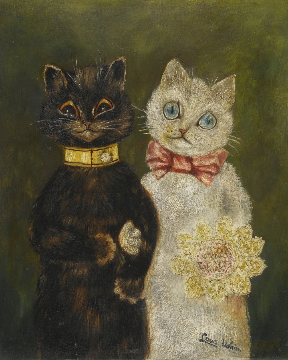 Brudeparret af Louis Wain