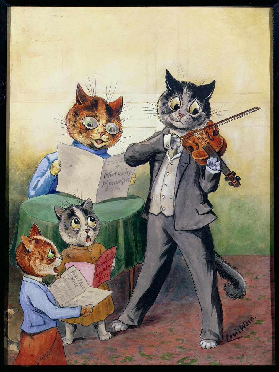 The Mewsical Family (sic) af Louis Wain