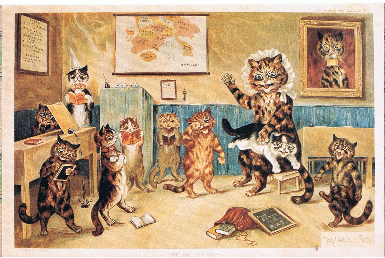 The Naughty Puss, Postkort, 1960