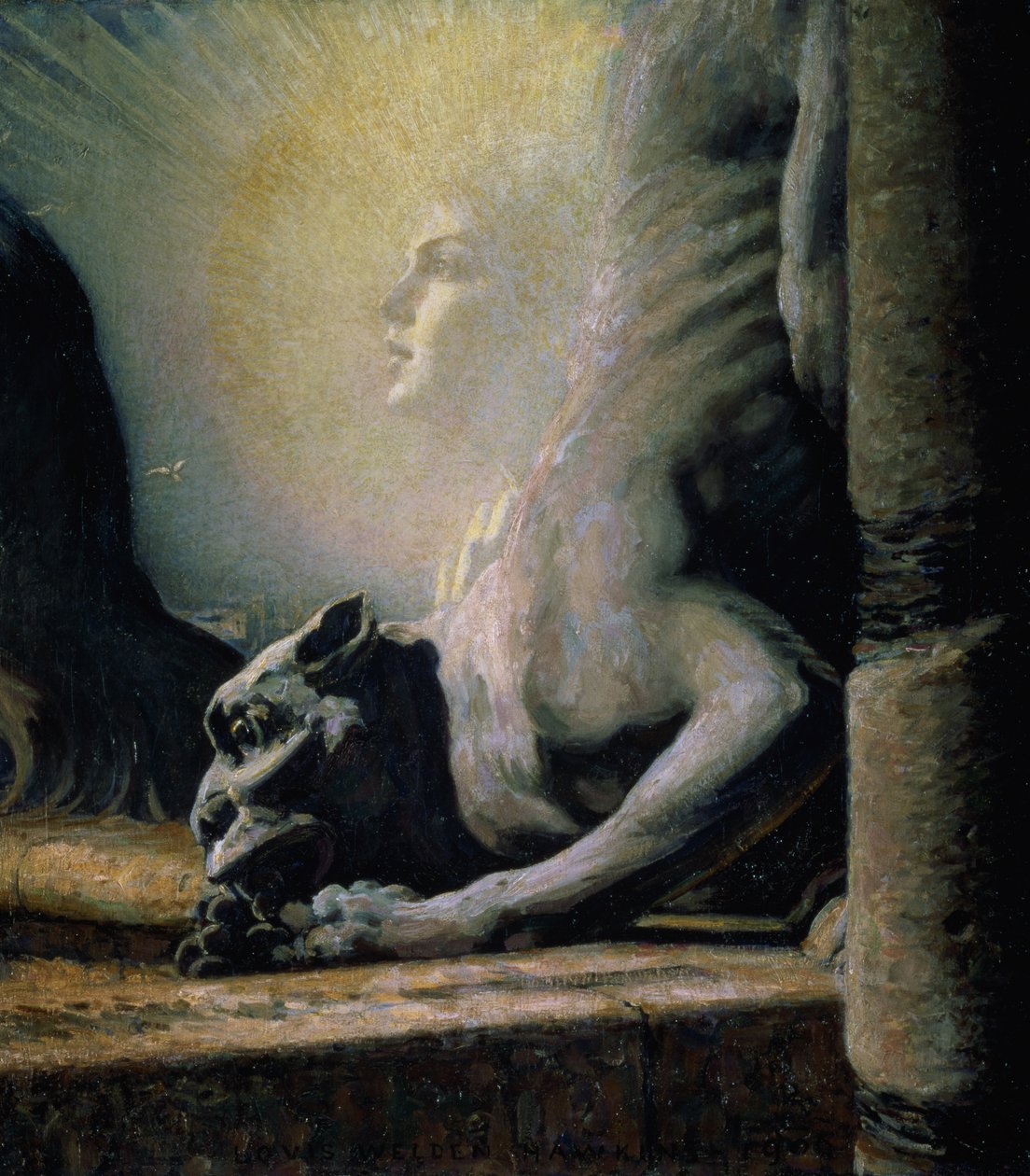 Sfinxen og kimæren, 1906 af Louis Welden Hawkins