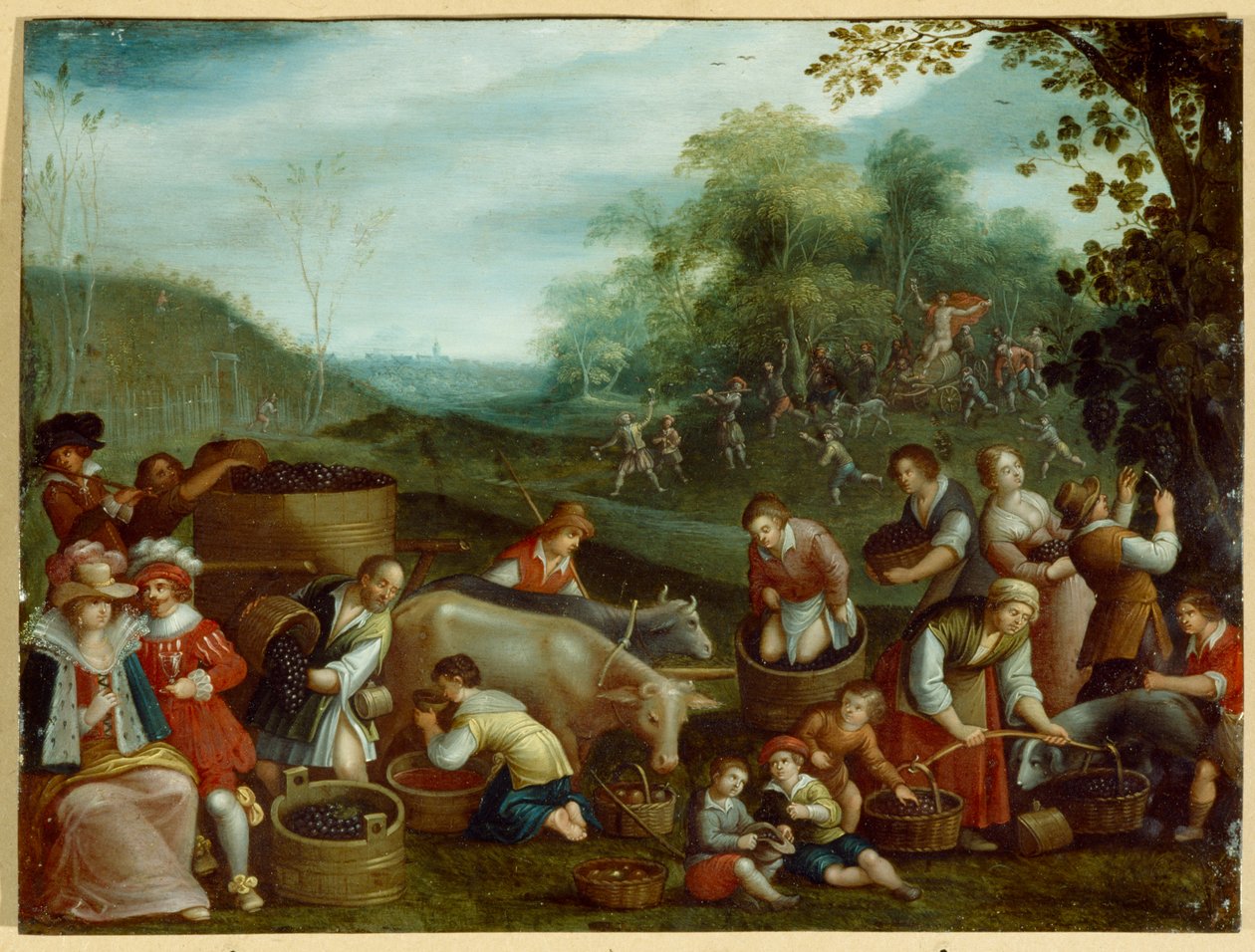 Efterår (olie på lærred) af Louis de (circle of) Caullery