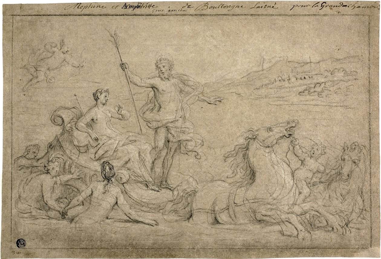 Neptuns og amfitrits triumf, 1706-07 af Louis de Boullongne