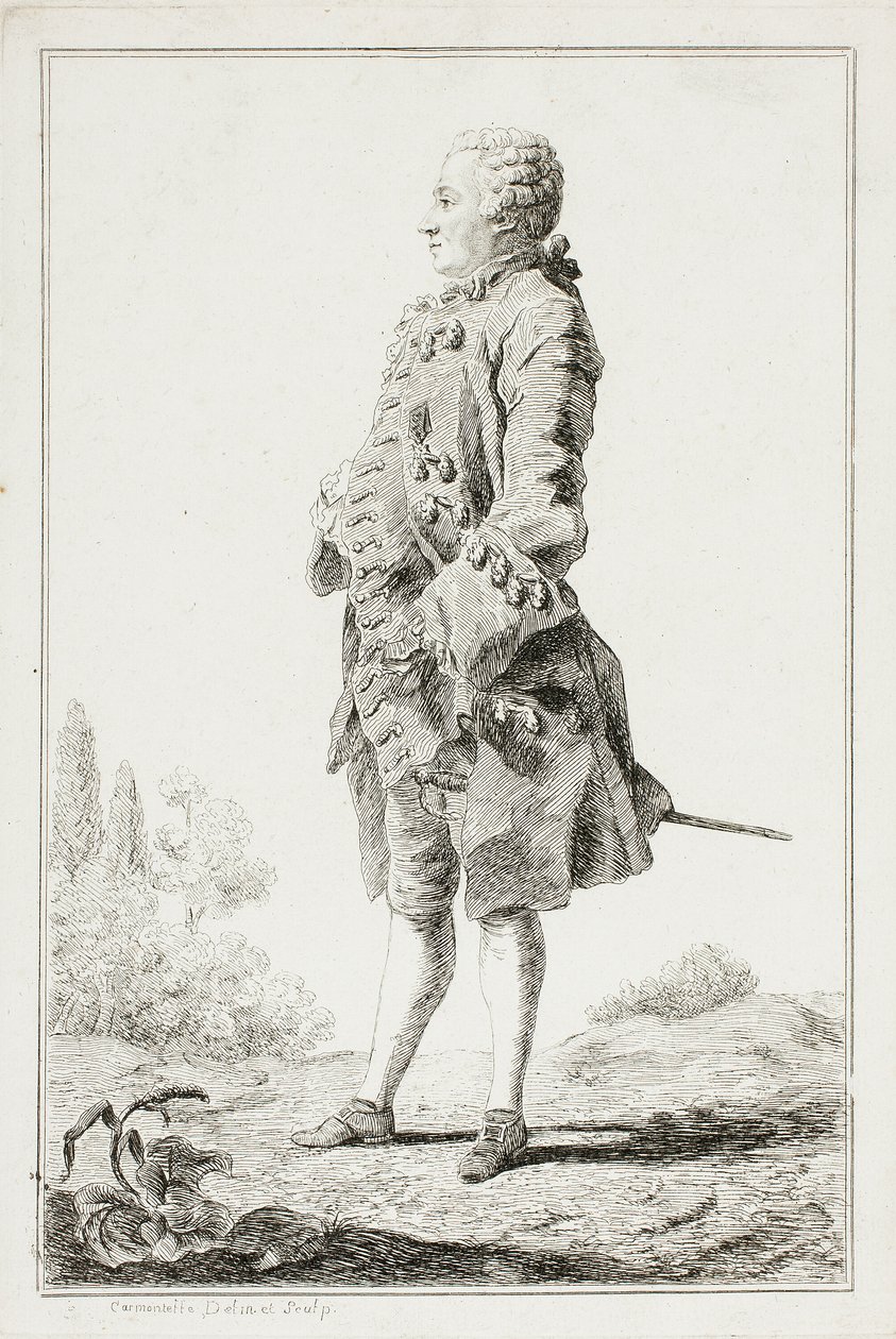 Baronen af Besenval af Louis de Carmontelle