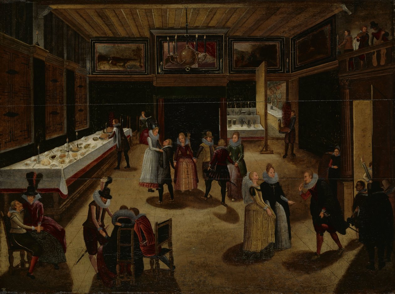 Aftenfest af Louis de Caullery (manner of)