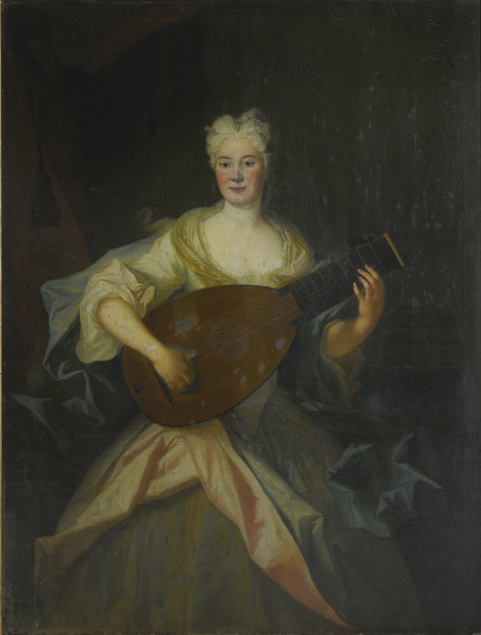 Portræt af Anna Constantia, grevinde af Cosel 1680-1765, født von Brockdorff af Louis de Silvestre