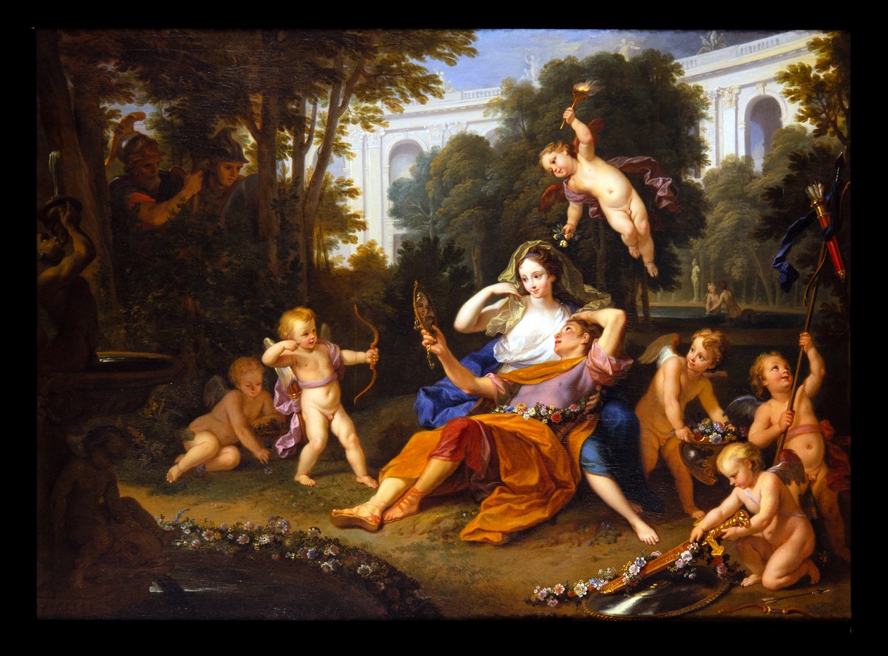 Armida og Rinaldo af Louis de the Younger Boulogne