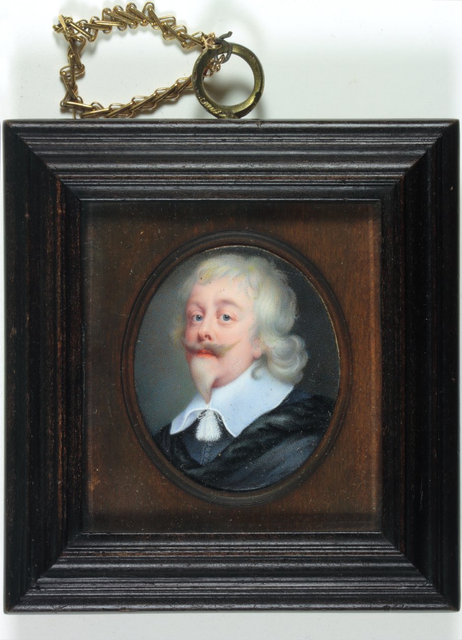 Sir Edward Littleton, Lord Littleton of Munslow (emalje) af Louis du (attr.to) Guernier