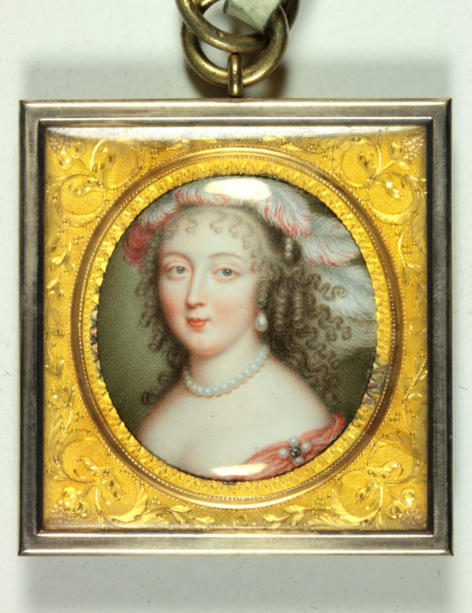 En dame kaldet Barbara Villiers, hertuginde af Cleveland (emalje) af Louis du Guernier
