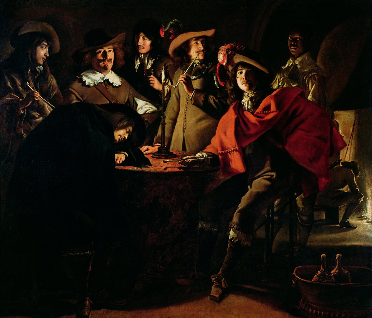 Vagterne ryger, 1643 af Louis le Nain