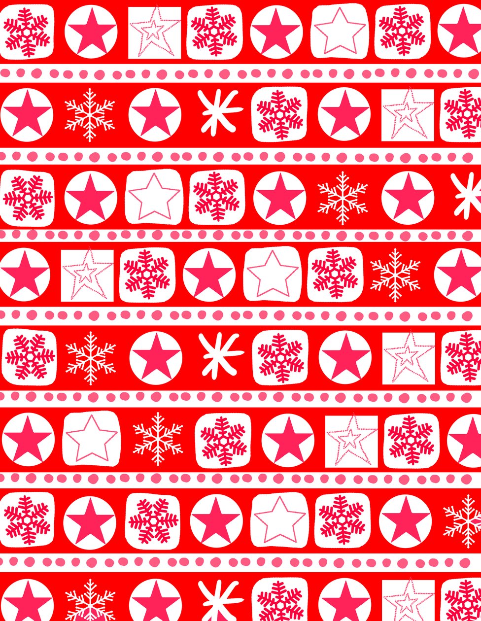 Christmas Wrap Stripe, 2017, Digital Media af Louisa Hereford
