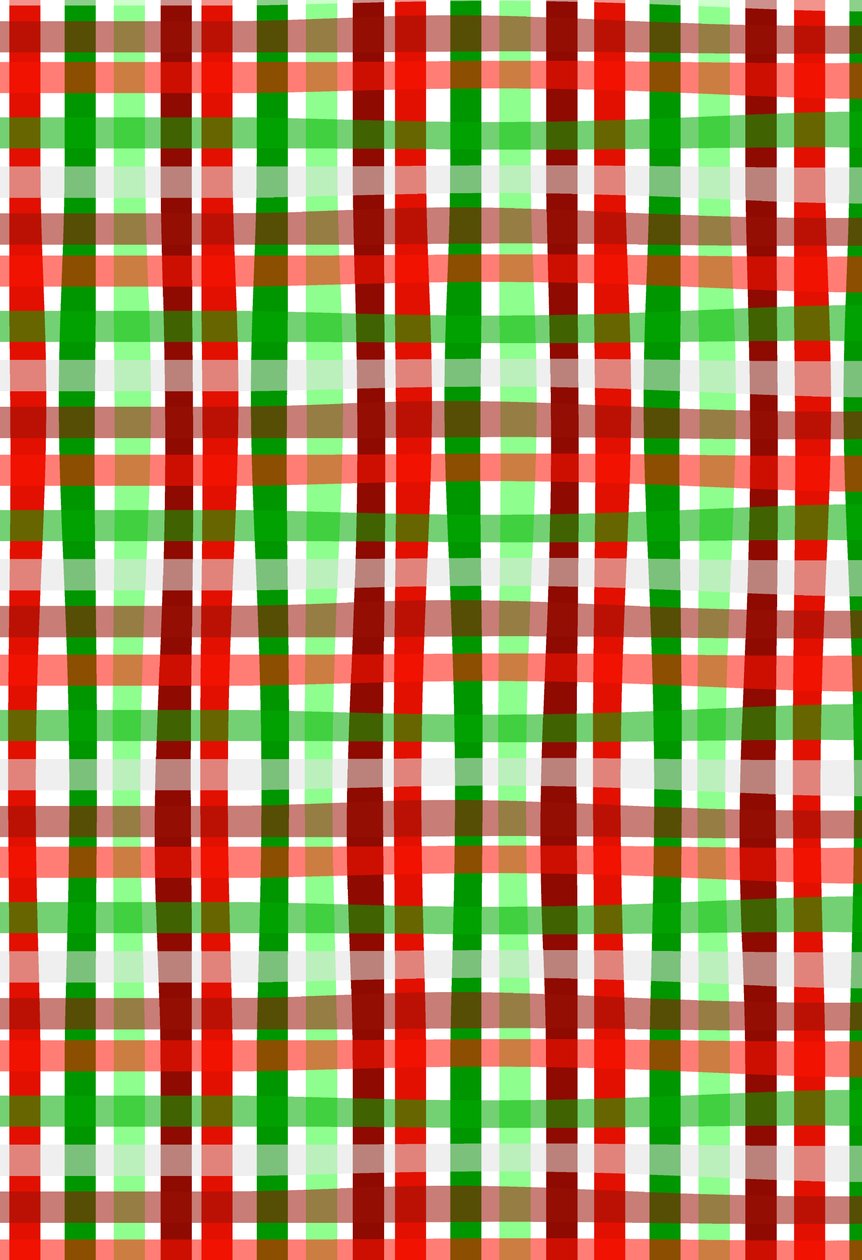 Christmas Wrap check, 2017, Digital Media af Louisa Hereford