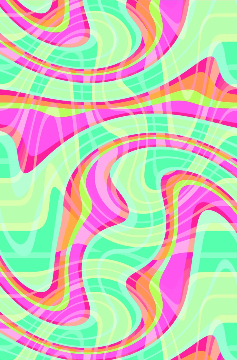 Crazy Waves (digital) af Louisa Hereford