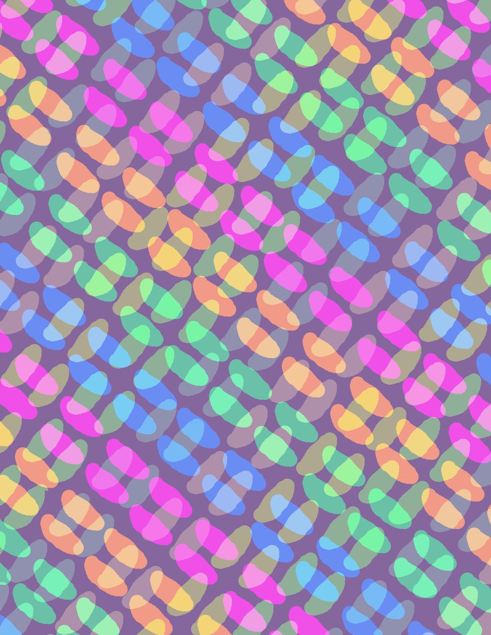 Dotted Check, 2011 (digital) 99;mønster; dekorative; motiv; design; farverig; af Louisa Hereford