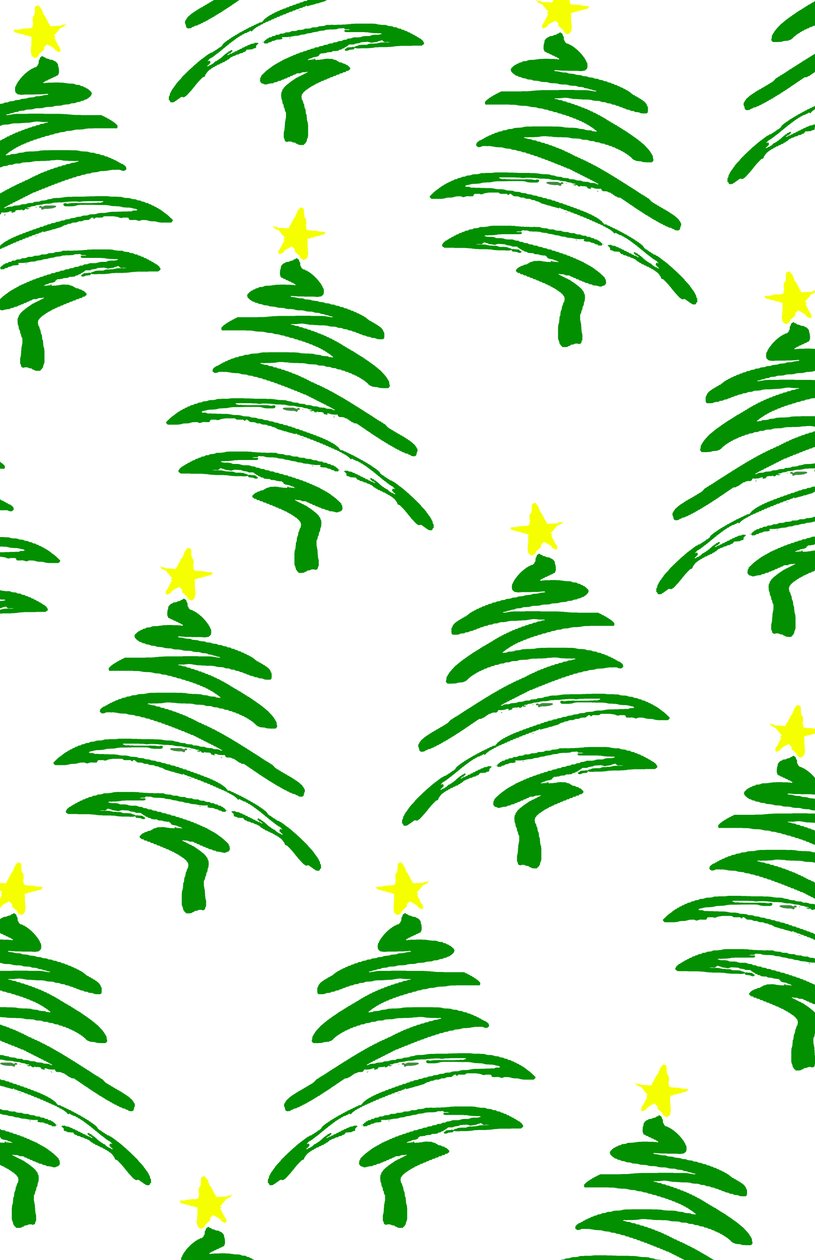 Funky Christmas Trees, 2017, Digital Media af Louisa Hereford