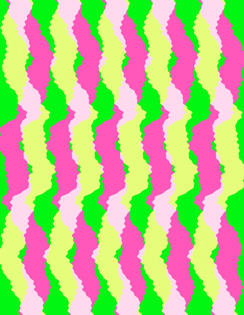 Funky Stripes, 2011 (digital) af Louisa Hereford