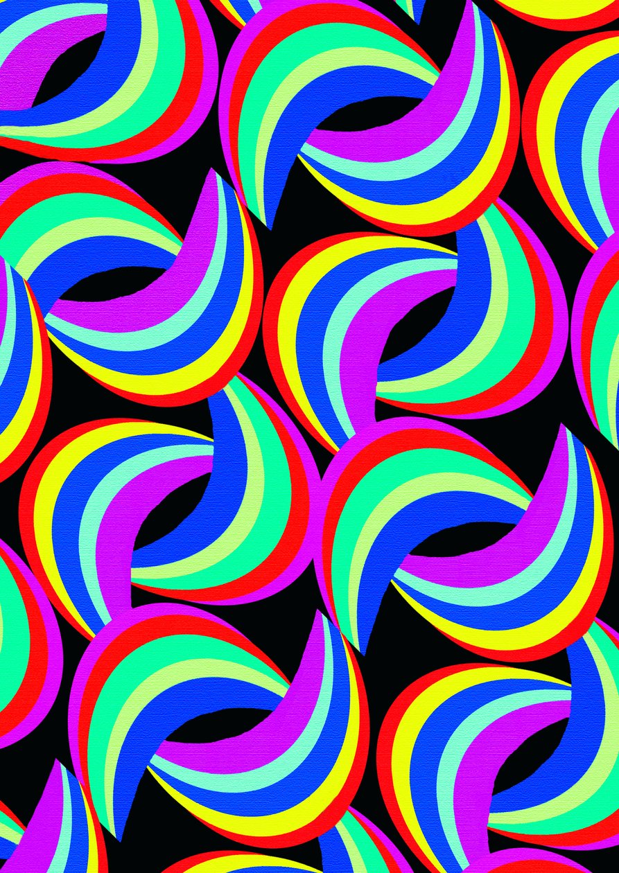 Regnbueprint (digital) af Louisa Hereford