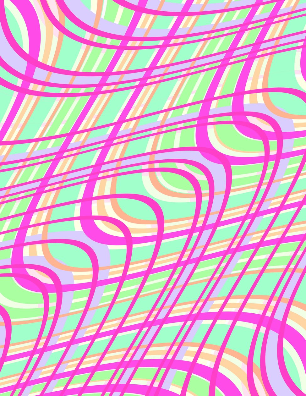 Swirly Check, 2011 (digital) af Louisa Hereford