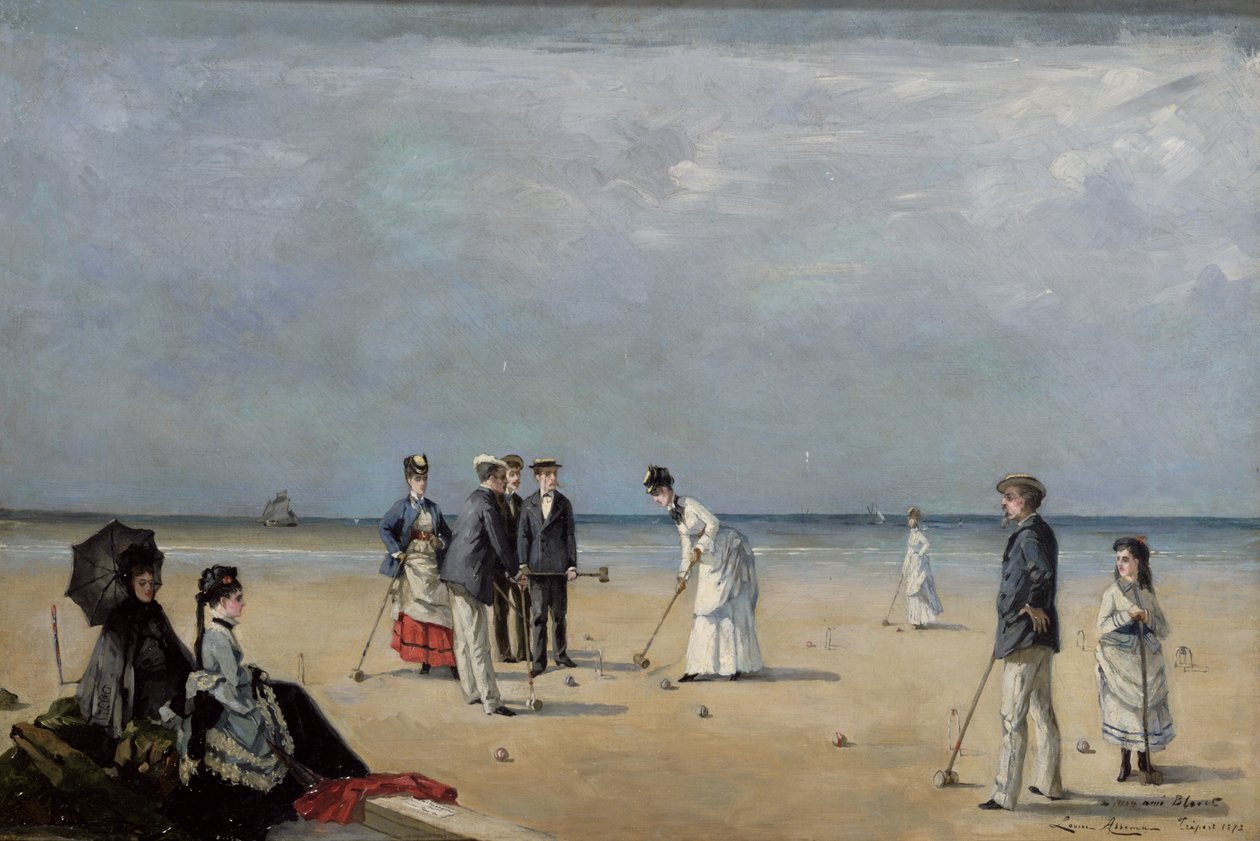 Et spil kroket, 1872 af Louise Abbéma