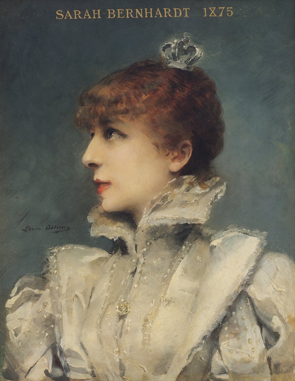 Sarah Bernhardt (1844-1923) 1875 af Louise Abbéma