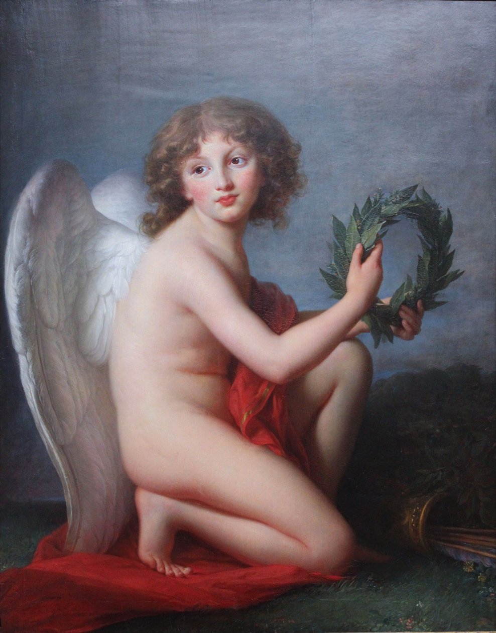 Portræt af prins Heinrich Lubomirski som berømmelsesgeni af Elisabeth Louise Vigee Lebrun
