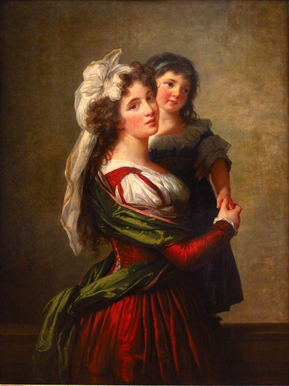 Madame Rousseau og hendes datter af Elisabeth Louise Vigee Lebrun