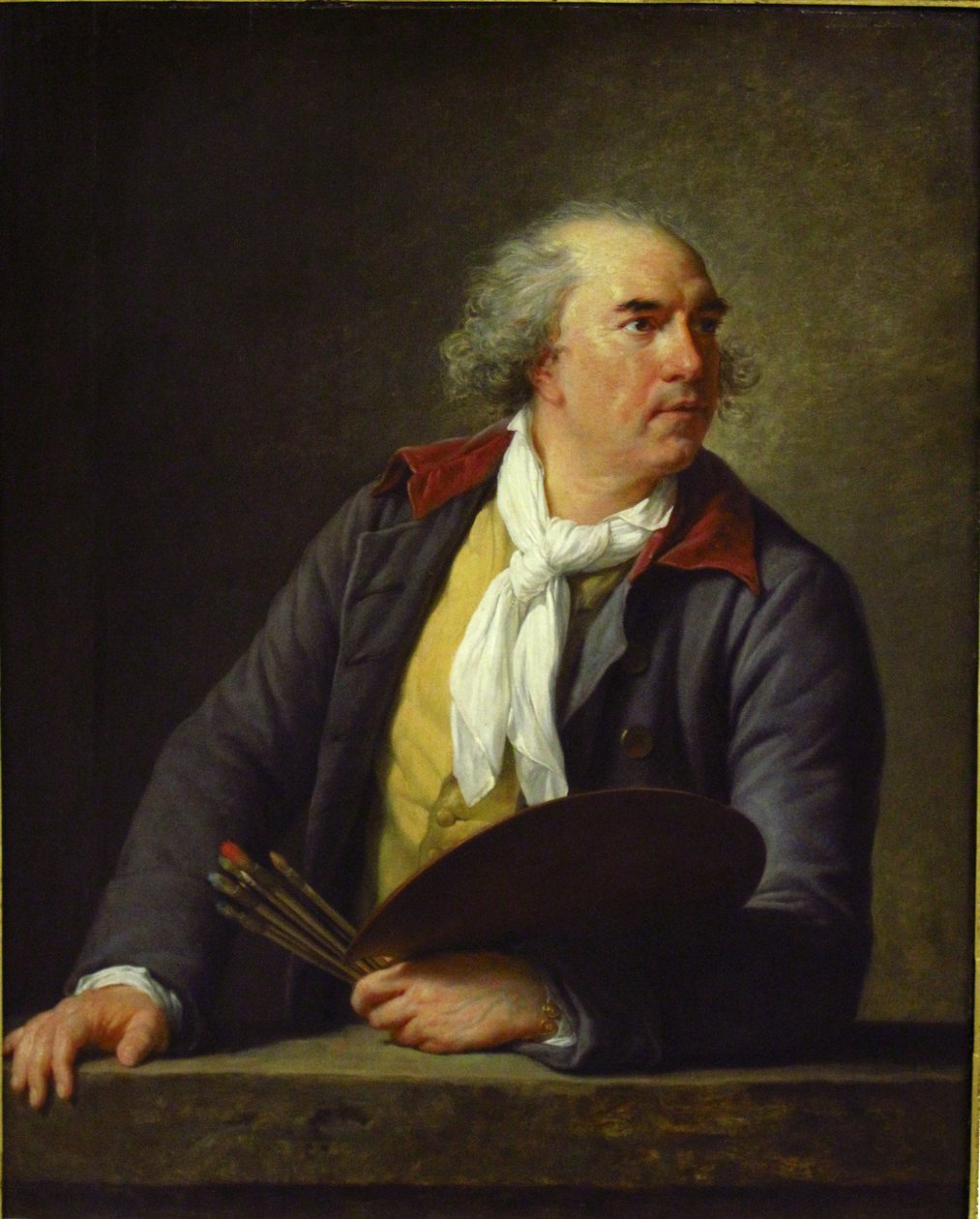 Portræt af Hubert Robert (1733-1808), fransk maler af Elisabeth Louise Vigee Lebrun