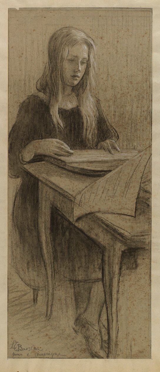 Skolepige af Louise Breslau