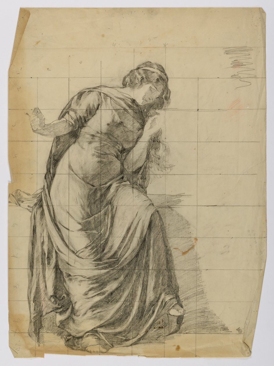 Uden titel (Draperet kvindefigur) af Louise Cox