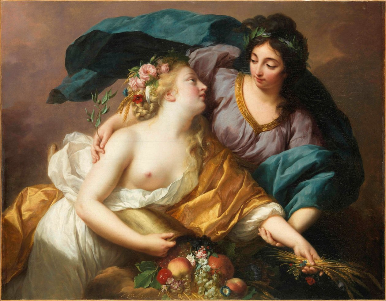 Peace Bringing Back Abundance Peace Bringing Back Abundance, 1780. af Elisabeth Louise Vigee-Lebrun