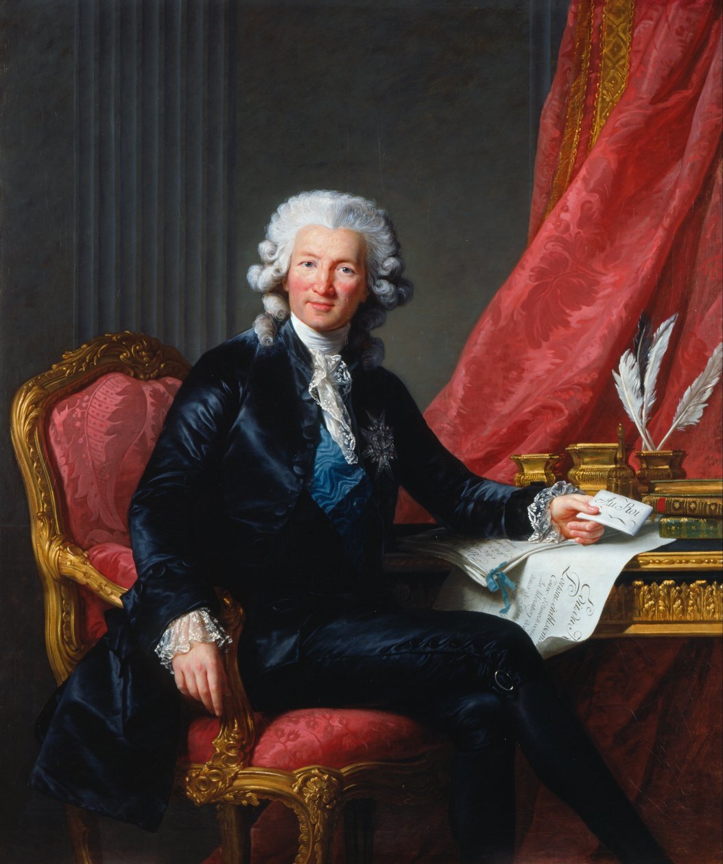 Portræt af Charles-Alexandre de Calonne (1734-1802) af Elisabeth Louise Vigee Lebrun