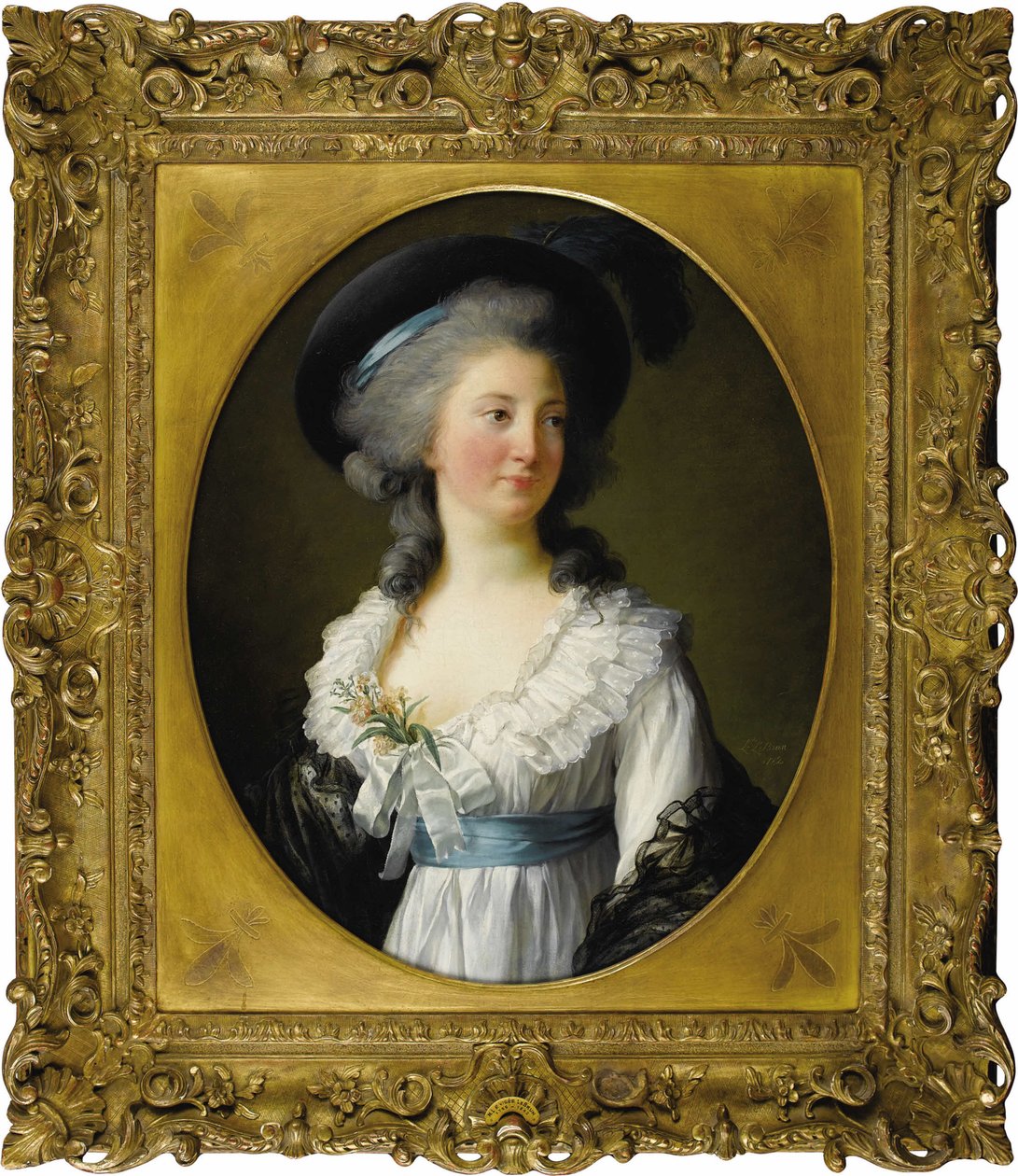Portræt af Madame de Moreton, grevinde af Chabrillan, 1782. af Elisabeth Louise Vigee Lebrun