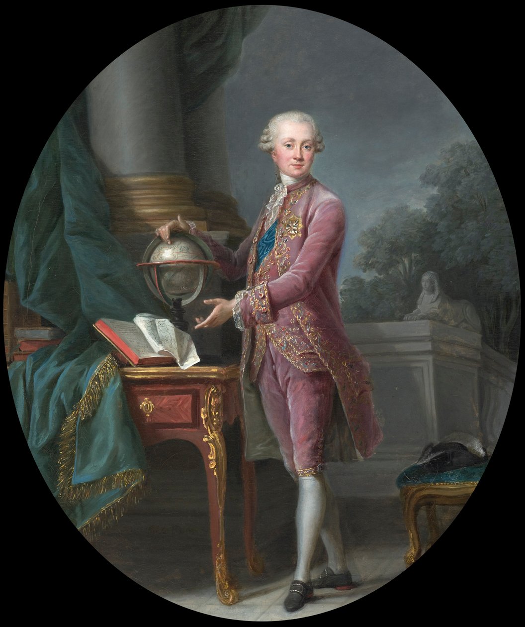 Portræt af prins Karl Heinrich von Nassau-Siegen 1743-1808, 1776. af Elisabeth Louise Vigee Lebrun