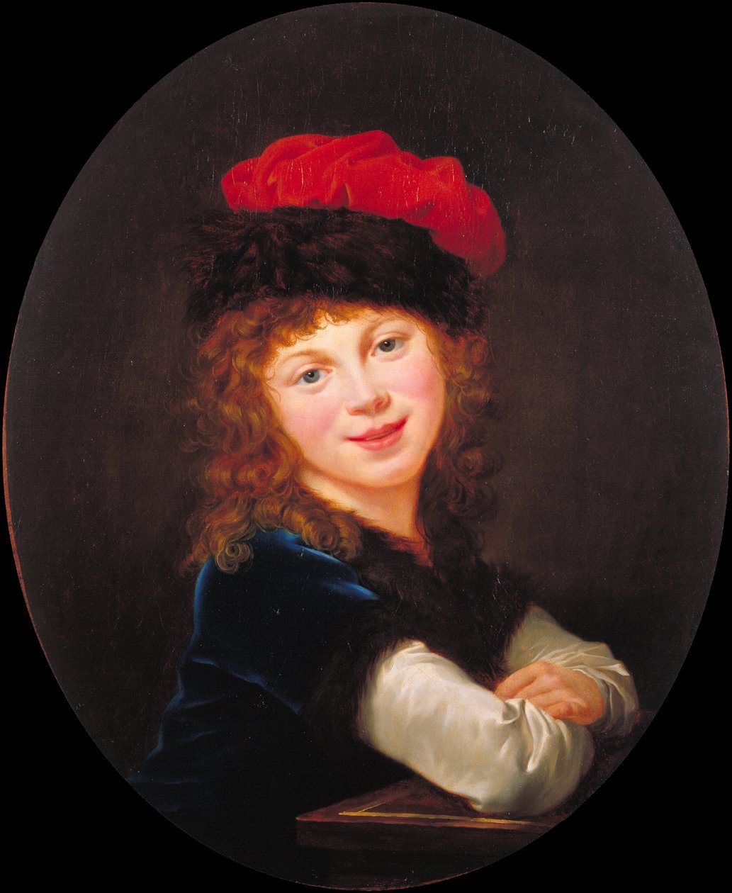 Portræt af en pige af Elisabeth Louise Vigee Lebrun